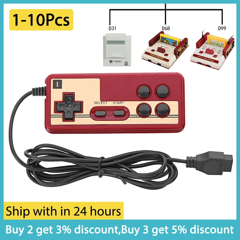 1-10Pcs Game Player Handle for Coolboy Subor Pocket Wired 8 Bit TV Red and White Machine Video Game Player Handle 9 Pinholes
1-10Pcs Game Player Handle for Coolboy Subor Pocket Wired 8 Bit TV Red and White Machine Video Game Player Handle 9 Pinholes