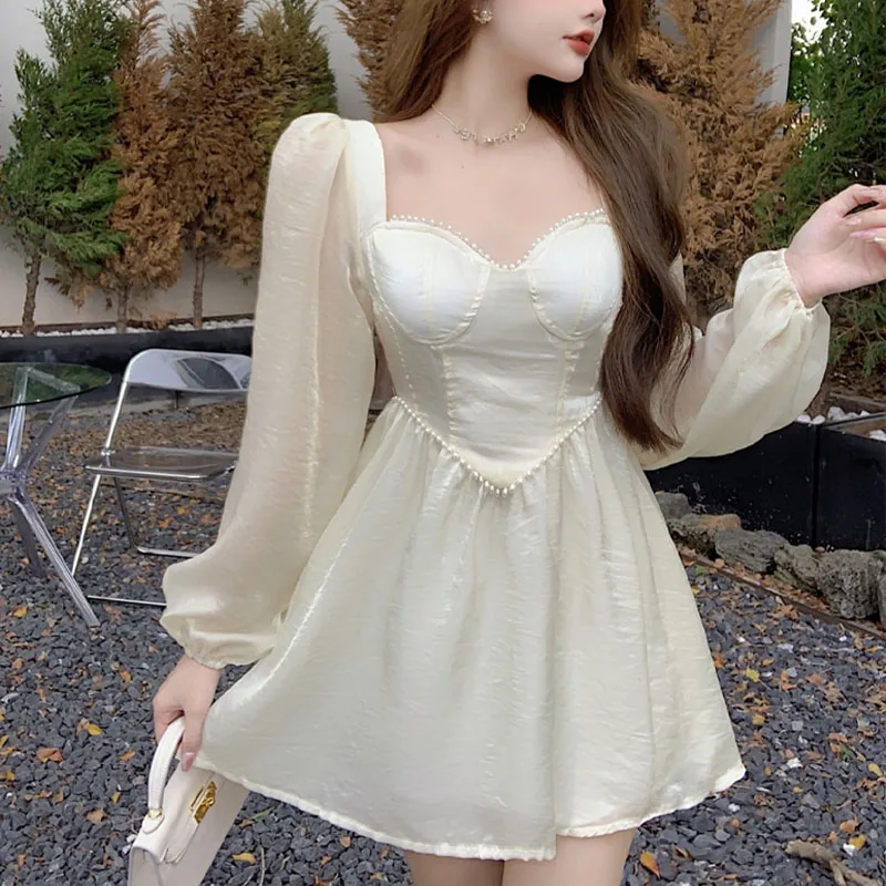 Vintage Fairy Victorian Dress Women Backless Design Korean Mini Party Dress Elegant Princess Y2K Kawaii Dress For New Year 2022
Vintage Fairy Victorian Dress Women Backless Design Korean Mini Party Dress Elegant Princess Y2K Kawaii Dress For New Year 2022