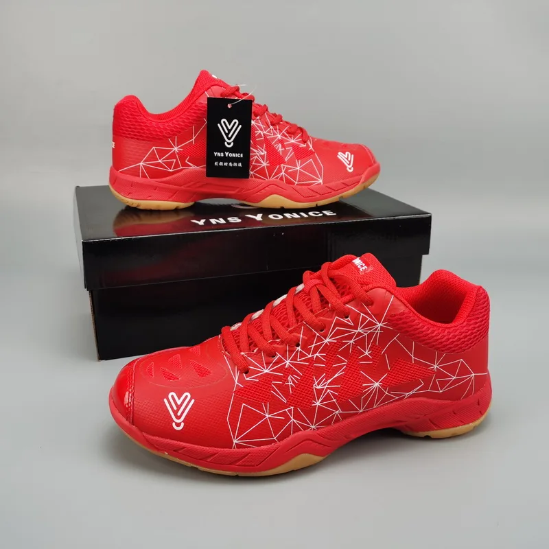 2022 New Badminton Shoes Men Women Red Blue Leather Sports Shoes Breathable Shock-absorbing Light Beef Tendon Bottom Sneakers
2022 New Badminton Shoes Men Women Red Blue Leather Sports Shoes Breathable Shock-absorbing Light Beef Tendon Bottom Sneakers
