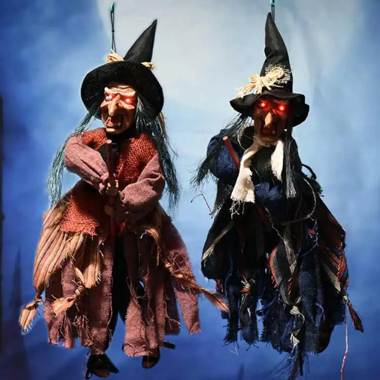 Hanging Witch Pendant Halloween Decoration Halloween Electric Glowing Toy Tricky Props Home Festival Party Decoration
Hanging Witch Pendant Halloween Decoration Halloween Electric Glowing Toy Tricky Props Home Festival Party Decoration