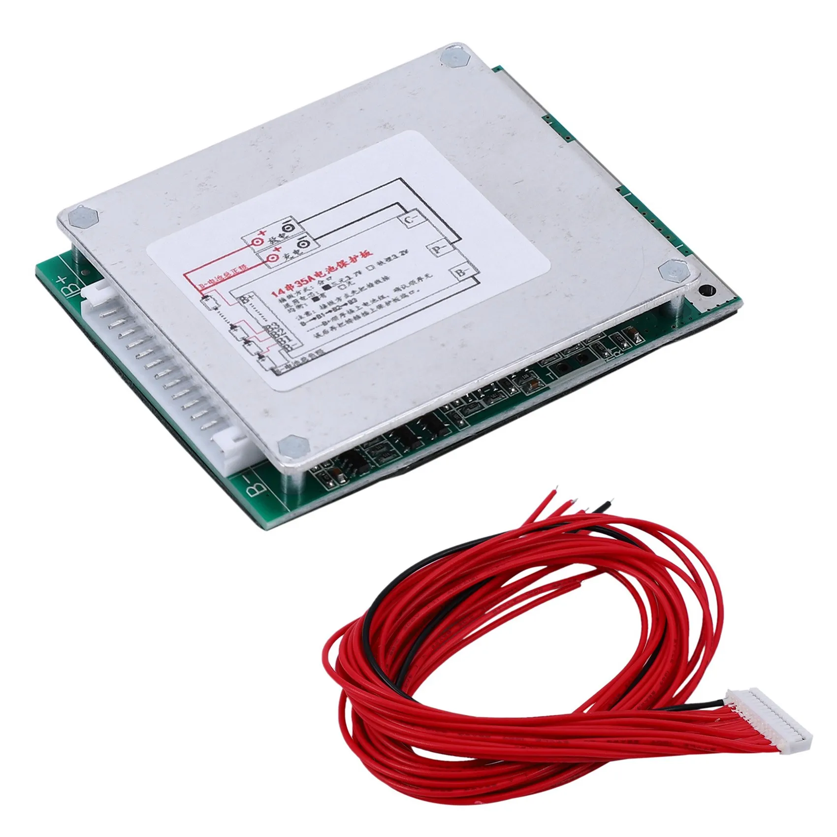 14S 52V 35A Protection Board Li-Ion Lipolymer Battery BMS PCB Protection Board with Balance for Electric Motorcycle
14S 52V 35A Protection Board Li-Ion Lipolymer Battery BMS PCB Protection Board with Balance for Electric Motorcycle