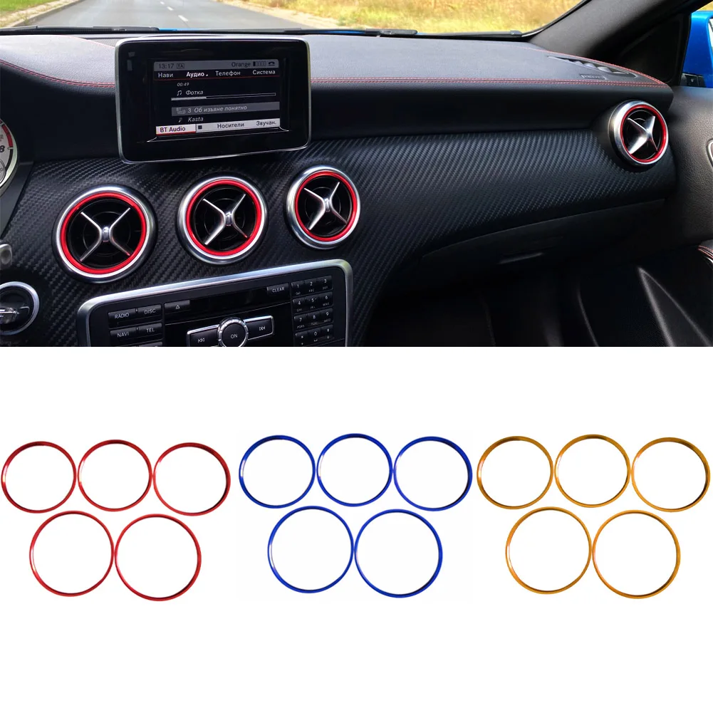 5Pcs/set Air Conditioner Vent Outlet Ring Trim Decor for Mercedes Benz A B GLA CLA Class W176 W246 C117 X156 AMG
5Pcs/set Air Conditioner Vent Outlet Ring Trim Decor for Mercedes Benz A B GLA CLA Class W176 W246 C117 X156 AMG