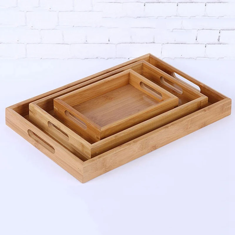 Multi-sizes Wooden Tea Breakfast Serving Trays / Craft Plain Wood Platter Breakfast Food Tea Serving Trays Bamboo
Multi-sizes Wooden Tea Breakfast Serving Trays / Craft Plain Wood Platter Breakfast Food Tea Serving Trays Bamboo
