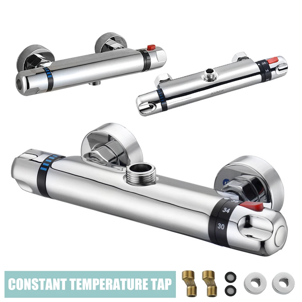 Bathroom Thermostatic Shower Mixing Valve Wall Mount 38℃ Constant Temperature Control Shower Hot Cold Water Mixer Faucet Valve
Bathroom Thermostatic Shower Mixing Valve Wall Mount 38℃ Constant Temperature Control Shower Hot Cold Water Mixer Faucet Valve