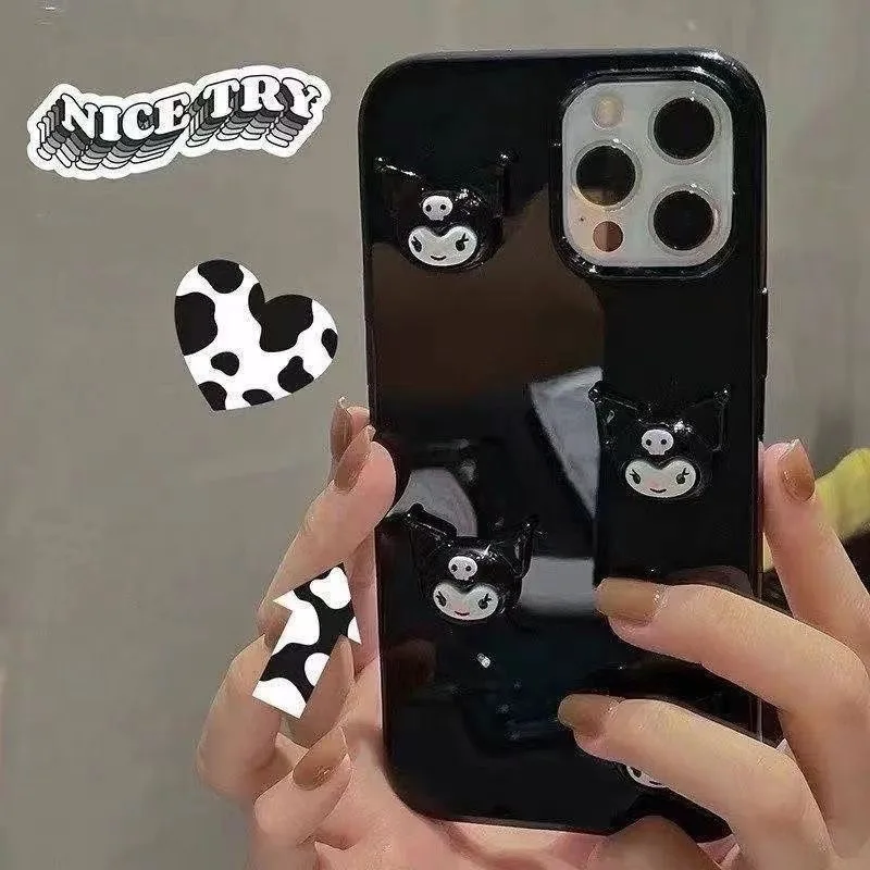 Cartoon Dark Stereo Kuromi Phone Cases For iPhone 13 12 11 Pro Max Mini XR XS MAX 8 X 7 SE 2020 Shiny anti-drop
Cartoon Dark Stereo Kuromi Phone Cases For iPhone 13 12 11 Pro Max Mini XR XS MAX 8 X 7 SE 2020 Shiny anti-drop