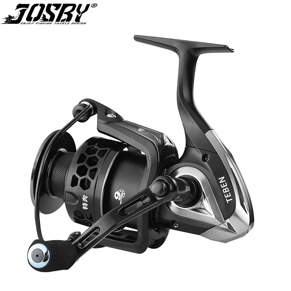 JOSBY JL Spinning Fishing Reel Pesca Carp Wheel Saltwater 2000-6000 15-18KG Max Drag 8+1BB Lighter Stronger Metal Spool
JOSBY JL Spinning Fishing Reel Pesca Carp Wheel Saltwater 2000-6000 15-18KG Max Drag 8+1BB Lighter Stronger Metal Spool