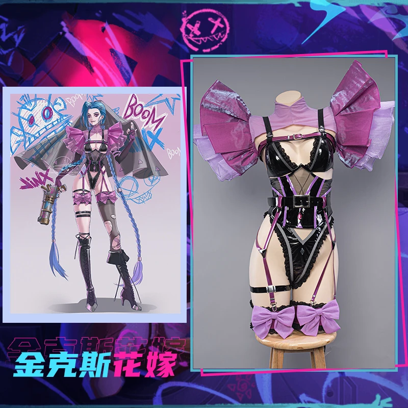 Anime Game LOL New Skin Jinx Flowers Wedding Dress Sexy Party Daily Uniform Cosplay Costume Halloween Women Free Shipping 2022
Anime Game LOL New Skin Jinx Flowers Wedding Dress Sexy Party Daily Uniform Cosplay Costume Halloween Women Free Shipping 2022