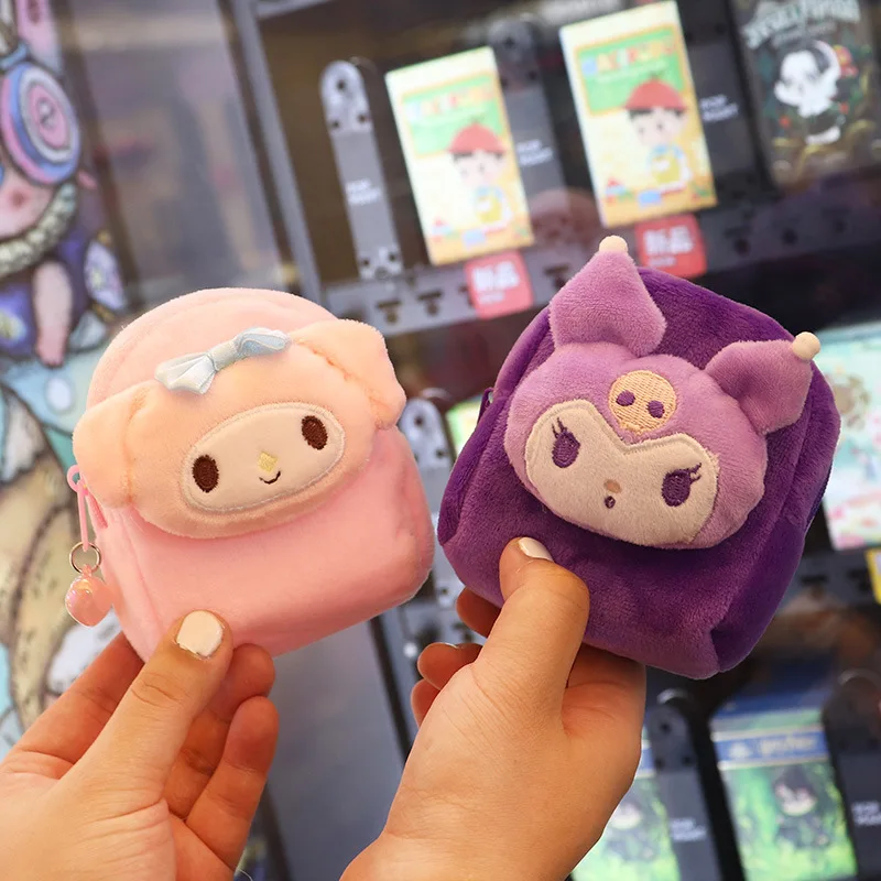 Sanrio Plush Coin Purse Anime Hello Kitty Cinnamoroll Kuromi Mini Wallet Cartoon Earphone Key Storage Bag Girls Birthday Gifts
Sanrio Plush Coin Purse Anime Hello Kitty Cinnamoroll Kuromi Mini Wallet Cartoon Earphone Key Storage Bag Girls Birthday Gifts