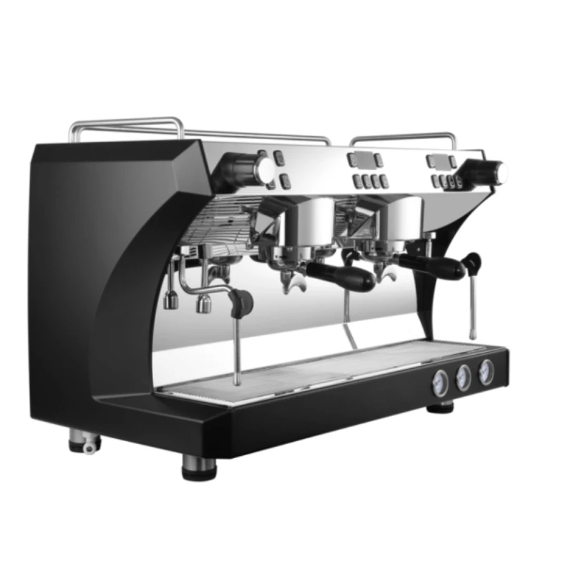 

Commercial espresso double group coffee machine Cappuccino Coffee maker with imported water pump