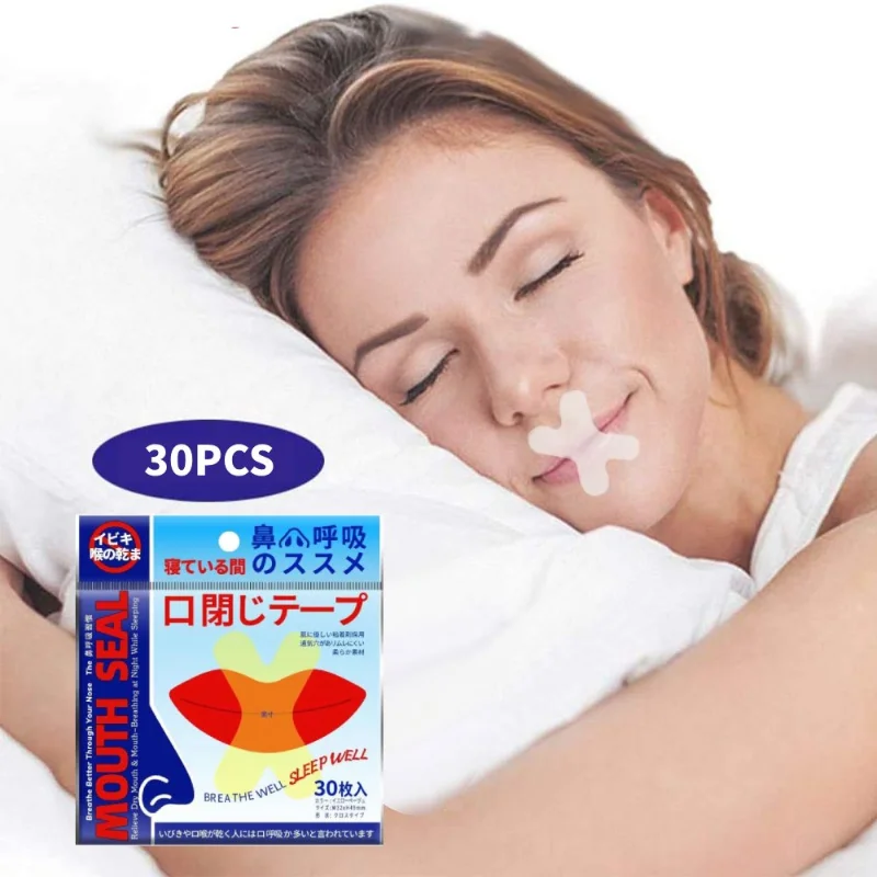 

30PCS Self-Care of Anti Snoring Stopper Stickers Anti Snore Device Adults Children Relieve Close Mouth Sticker Comfortable Mini