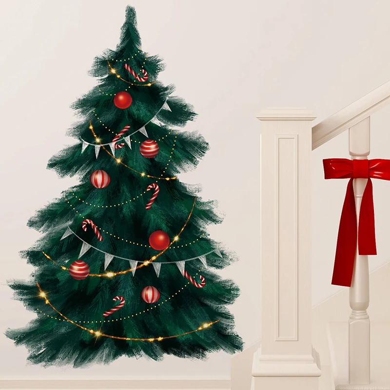 95cm Tall Large Deep Green Christmas Tree Merry Christmas Wall Stickers for Living Room Bedroom Kitchen Festival Decorative PVC
95cm Tall Large Deep Green Christmas Tree Merry Christmas Wall Stickers for Living Room Bedroom Kitchen Festival Decorative PVC
