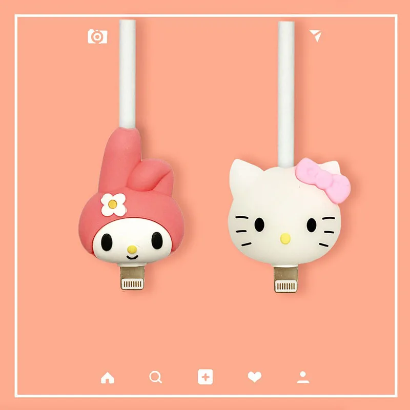 2Pcs Kawaii Sanrio Hellokittyed Kuromi My Melody Cartoon Data Cable Protective Cover Anti-Break Applicable for Iphone13 14 11 12
2Pcs Kawaii Sanrio Hellokittyed Kuromi My Melody Cartoon Data Cable Protective Cover Anti-Break Applicable for Iphone13 14 11 12