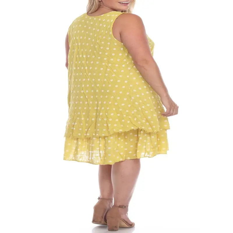 Stylish Retro Cute Flattering Summer Women's Plus Size Retro Cute Stylish Tiered Summer Flattering Mini Dot Tank Dress
Stylish Retro Cute Flattering Summer Women's Plus Size Retro Cute Stylish Tiered Summer Flattering Mini Dot Tank Dress