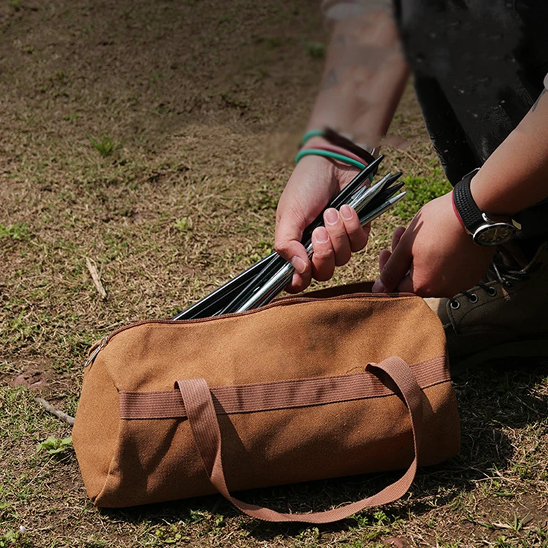Outdoor Camping Tent Peg Ground Nail Storage Bag Tent Hammer Long Ground Nail Storage Bag Portable Tent Install Tools Organizer
Outdoor Camping Tent Peg Ground Nail Storage Bag Tent Hammer Long Ground Nail Storage Bag Portable Tent Install Tools Organizer