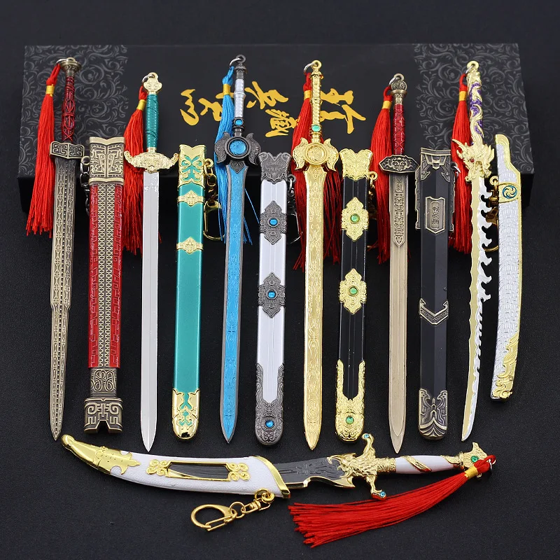 22cm Metal Naraka Bladepoint Sword Tachi Katana Bow and Arrow Arms Weapons Toy Zinc Alloy Desktop Ornament Decoration Collection
22cm Metal Naraka Bladepoint Sword Tachi Katana Bow and Arrow Arms Weapons Toy Zinc Alloy Desktop Ornament Decoration Collection