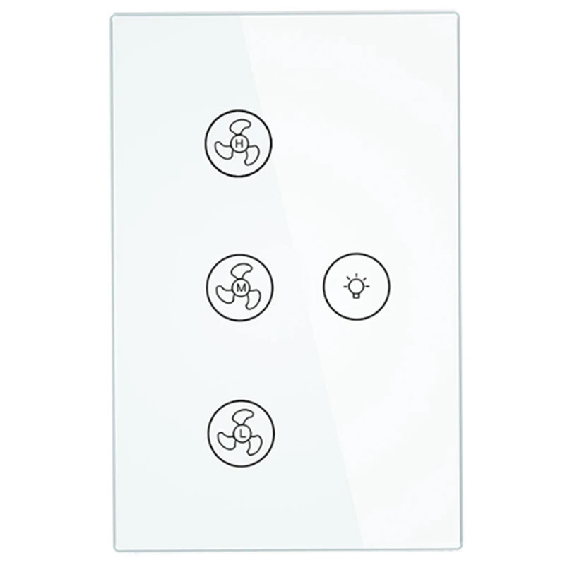 Smart Ceiling Fan Light Lamp Wall Switch Light Smart Switch Smart Life/Tuya APP Remote Various Speed Control
Smart Ceiling Fan Light Lamp Wall Switch Light Smart Switch Smart Life/Tuya APP Remote Various Speed Control
