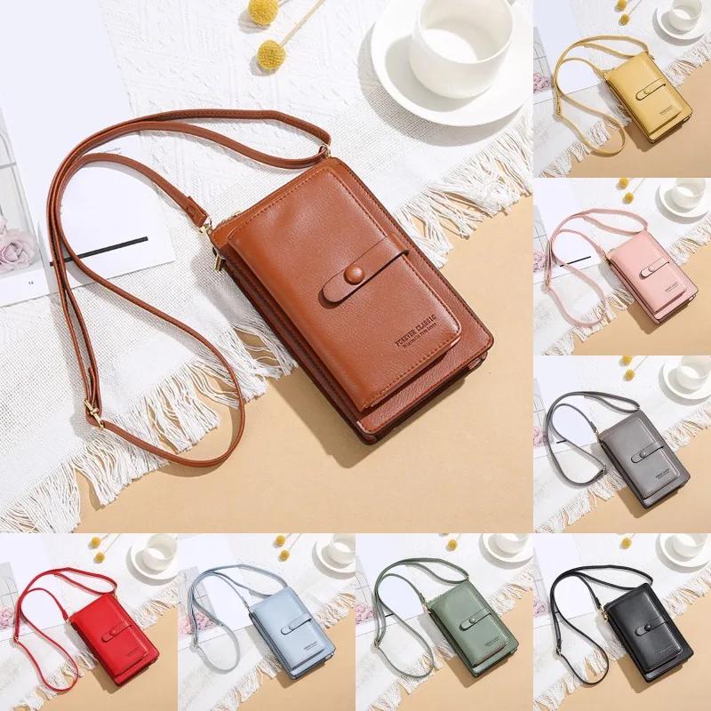 Женский Длинный кошелек, Женский однотонный кошелек для телефона с сенсорным экраном, Большая вместительная сумка-мессенджер из мягкой кож...
Женский Длинный кошелек, Женский однотонный кошелек для телефона с сенсорным экраном, Большая вместительная сумка-мессенджер из мягкой кож...