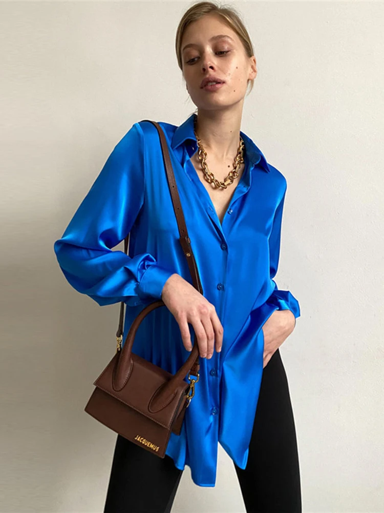 KBAT 2022 Satin Elegant Women's Blouses Beautiful Basic Office Ladies Button Up Shirt with Collar Long Sleeve Green Shirts Top
KBAT 2022 Satin Elegant Women's Blouses Beautiful Basic Office Ladies Button Up Shirt with Collar Long Sleeve Green Shirts Top