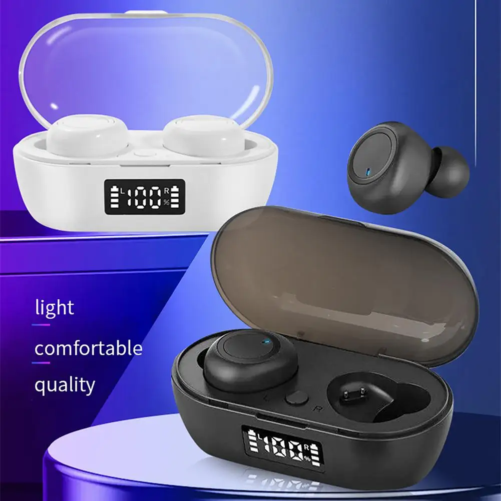 Tws Digital Display Wireless Bluetooth-compatible 5.0 Headset True Stereo Binaural Running Music Earbuds Gaming Earphones
Tws Digital Display Wireless Bluetooth-compatible 5.0 Headset True Stereo Binaural Running Music Earbuds Gaming Earphones