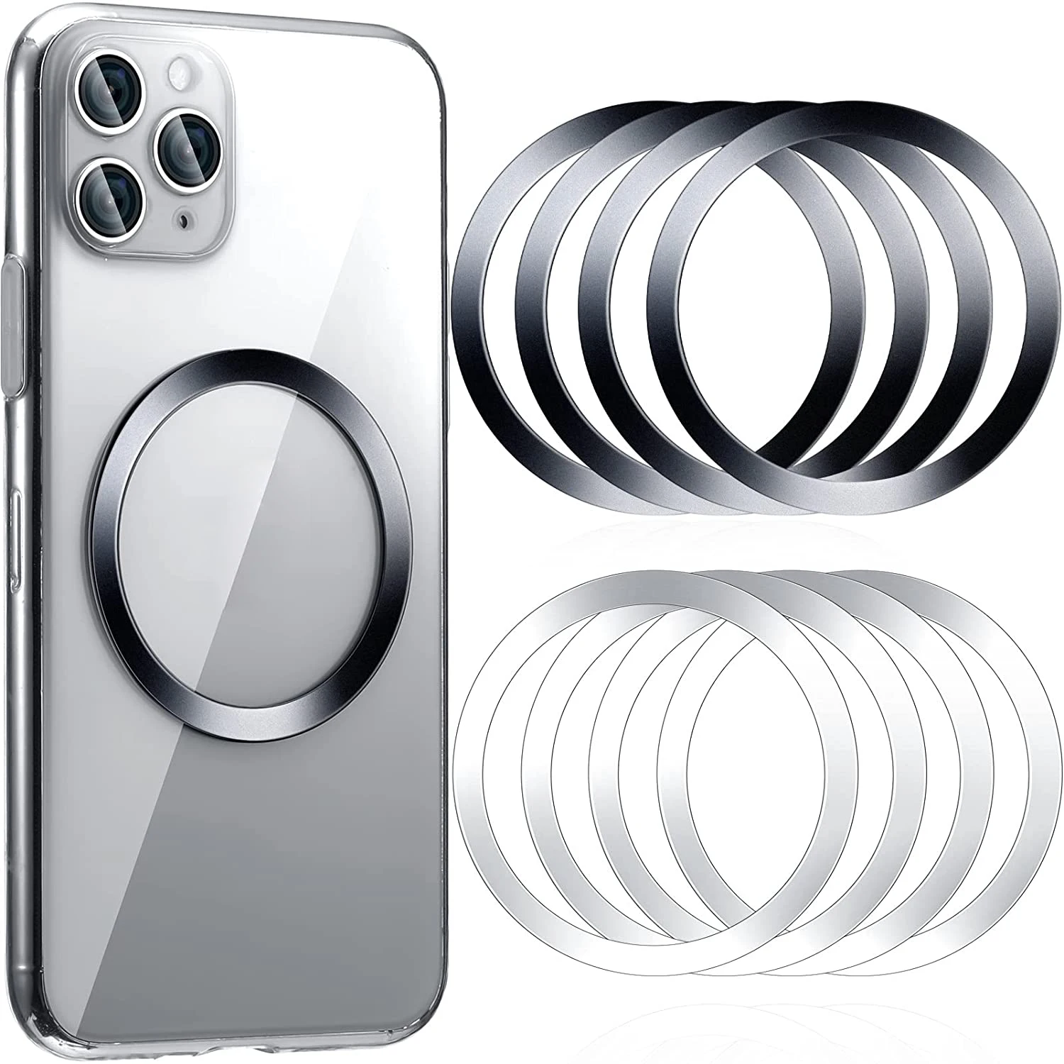 Metal Plate Sticker Ring For Magsafe Wireless Charger For iphone 13 Pro Max 12 Mini 11 Universal Magnetic Car Mount Holder Iron
Metal Plate Sticker Ring For Magsafe Wireless Charger For iphone 13 Pro Max 12 Mini 11 Universal Magnetic Car Mount Holder Iron