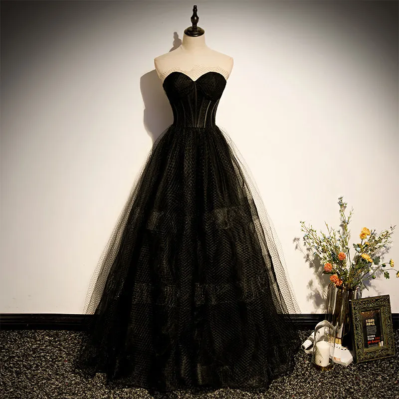 17137#IENA Black Simple Evening Dress Elegant Strapless Zipper Back Floor-Length A-Line Empire Sleeveless Party Formal Dresses
17137#IENA Black Simple Evening Dress Elegant Strapless Zipper Back Floor-Length A-Line Empire Sleeveless Party Formal Dresses