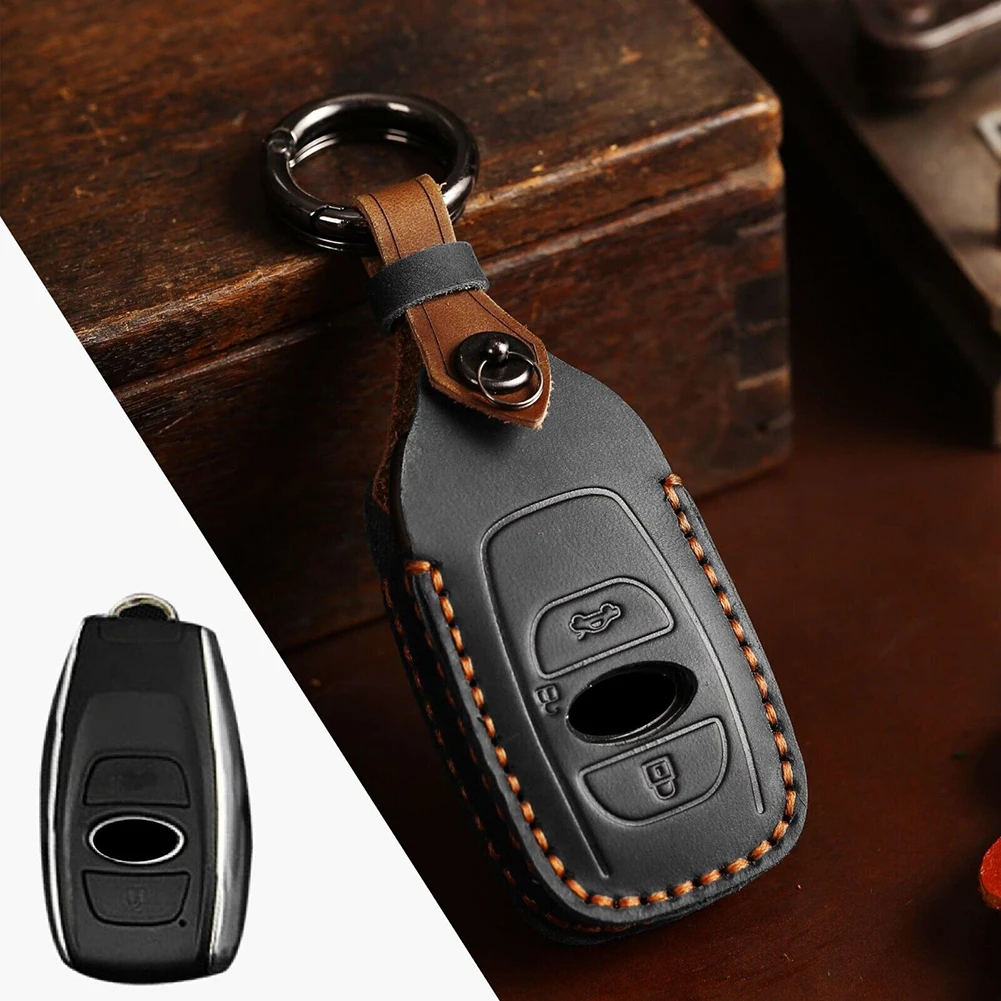 Durable Car Key Cover Key Fob Case 3 Button 3-Button 3-Buttons Accessories Black Decor Key Chain Leather Parts
Durable Car Key Cover Key Fob Case 3 Button 3-Button 3-Buttons Accessories Black Decor Key Chain Leather Parts
