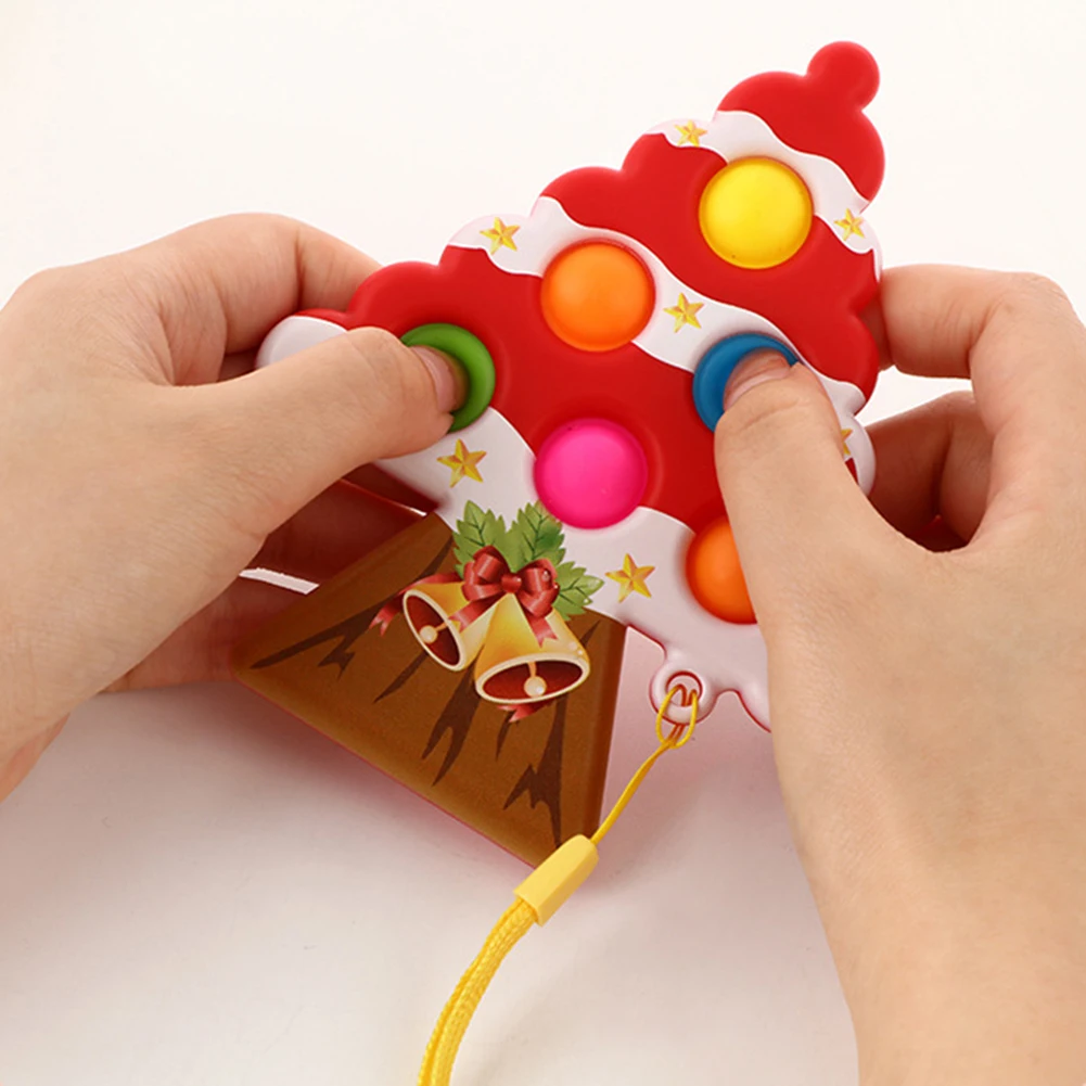 Christmas Tree Dimple Bubble Toy Sensory Fidget Adults Kids Relaxing Stress Relief Toys Christmas Gift Supplies
Christmas Tree Dimple Bubble Toy Sensory Fidget Adults Kids Relaxing Stress Relief Toys Christmas Gift Supplies