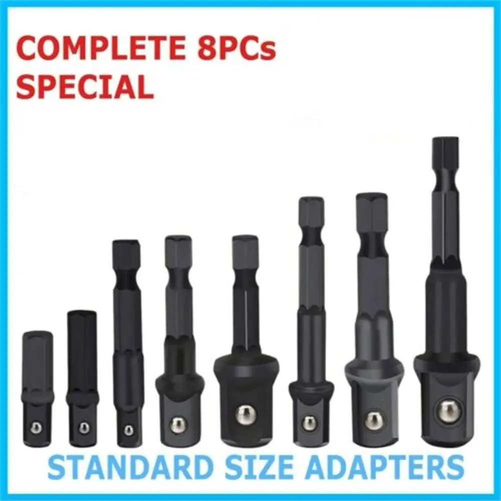 8pcs Socket Adapter Non-slip Woodworking Drill Hex Shank Drill Bits Power Extension Bar 1/4 3/8 1/2 For Impact Driver Drill
8pcs Socket Adapter Non-slip Woodworking Drill Hex Shank Drill Bits Power Extension Bar 1/4 3/8 1/2 For Impact Driver Drill