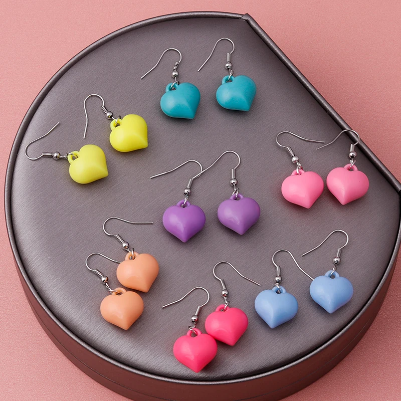 Summer Sweet Couple Love Heart Drop Earrings for Women Cute Candy Color Stud Earrings Korean Fashion Aesthetic Girl Jewelry Gift
Summer Sweet Couple Love Heart Drop Earrings for Women Cute Candy Color Stud Earrings Korean Fashion Aesthetic Girl Jewelry Gift