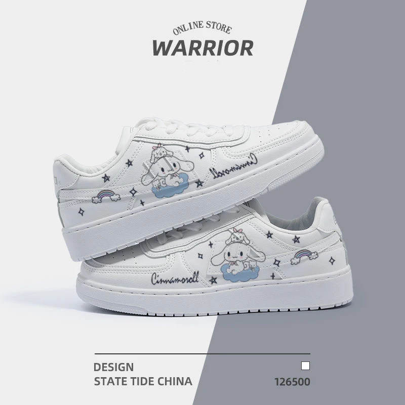 Kawaii Cinnamoroll Sneakers Pull Back Cartoon Shoes Warrior Joint Sanrio Female Casual Shoes White Shoes All-Match Board Shoes
Kawaii Cinnamoroll Sneakers Pull Back Cartoon Shoes Warrior Joint Sanrio Female Casual Shoes White Shoes All-Match Board Shoes