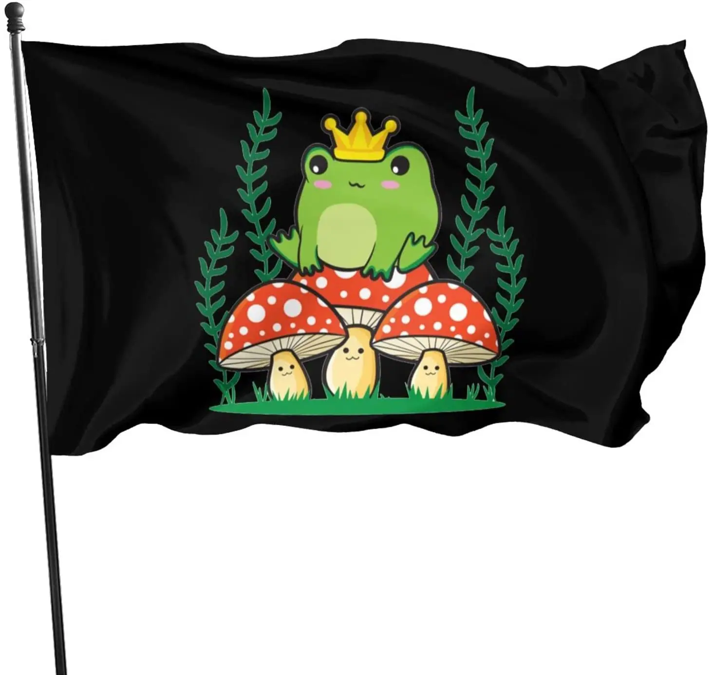 Frog Crown In Mushroom Outdoor Fashion Does Not Fade Flag 3x5 Ft
Frog Crown In Mushroom Outdoor Fashion Does Not Fade Flag 3x5 Ft