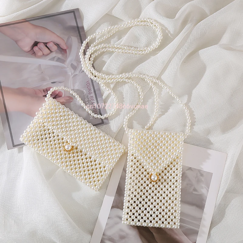 DIY Handmade Pearl Woven Crossbody Bags for Women Small Purses and Handbags Ladies Phone Wallet Tote Hand Shoulder Bag
DIY Handmade Pearl Woven Crossbody Bags for Women Small Purses and Handbags Ladies Phone Wallet Tote Hand Shoulder Bag