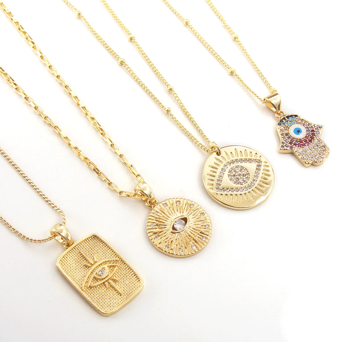 SUNSLL Lucky Blue Turkish Evil Eye Necklace Colorful CZ Zircon Pendant Necklace For Elegant Women Fashion Choker Trendy Jewelry
SUNSLL Lucky Blue Turkish Evil Eye Necklace Colorful CZ Zircon Pendant Necklace For Elegant Women Fashion Choker Trendy Jewelry