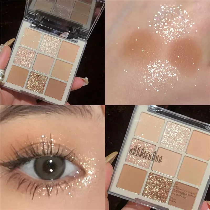 New 9 Colors Nude Shimmer Matte Eyeshadow Pallete Glitter Eyeshadow Long Lasting Waterproof Eye Pigments Shine Eyeshadow Makeup
New 9 Colors Nude Shimmer Matte Eyeshadow Pallete Glitter Eyeshadow Long Lasting Waterproof Eye Pigments Shine Eyeshadow Makeup