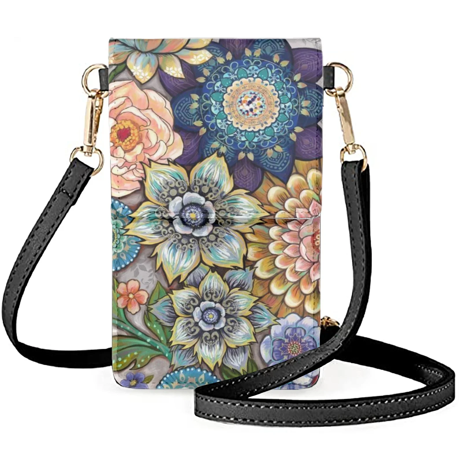 Women Touch Screen Crossbody Phone Purse Boho Floral Shoulder Handbags Credit Card Wallet Touch Screen Phone Bag for Ladies Girl
Women Touch Screen Crossbody Phone Purse Boho Floral Shoulder Handbags Credit Card Wallet Touch Screen Phone Bag for Ladies Girl
