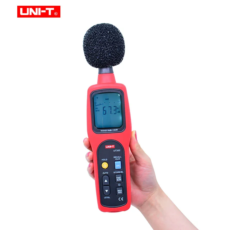 Цифровой измеритель уровня звука UNI-T UT352, децибел 30-130 дБА, профессиональное устройство для измерения уровня шума и звука с датчиком регистра...
Цифровой измеритель уровня звука UNI-T UT352, децибел 30-130 дБА, профессиональное устройство для измерения уровня шума и звука с датчиком регистра...