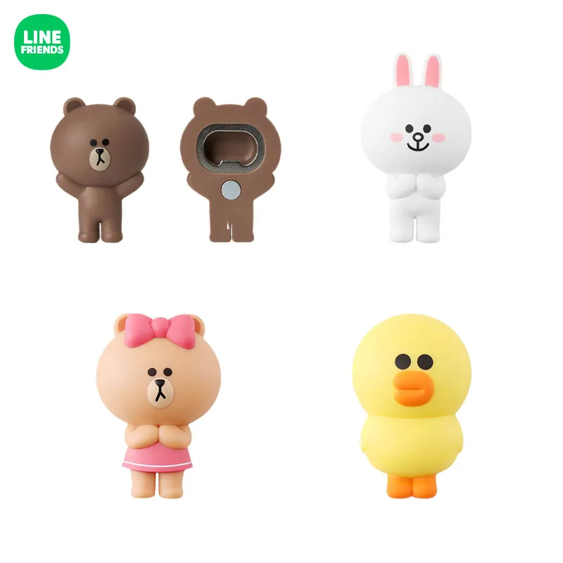 LINE FRIENDS Genuine Kawaii Brown Cony Sally Cartoon Creative Bottle Opener Drinks Anime Girl Heart Cute Doll Fridge Magnet
LINE FRIENDS Genuine Kawaii Brown Cony Sally Cartoon Creative Bottle Opener Drinks Anime Girl Heart Cute Doll Fridge Magnet