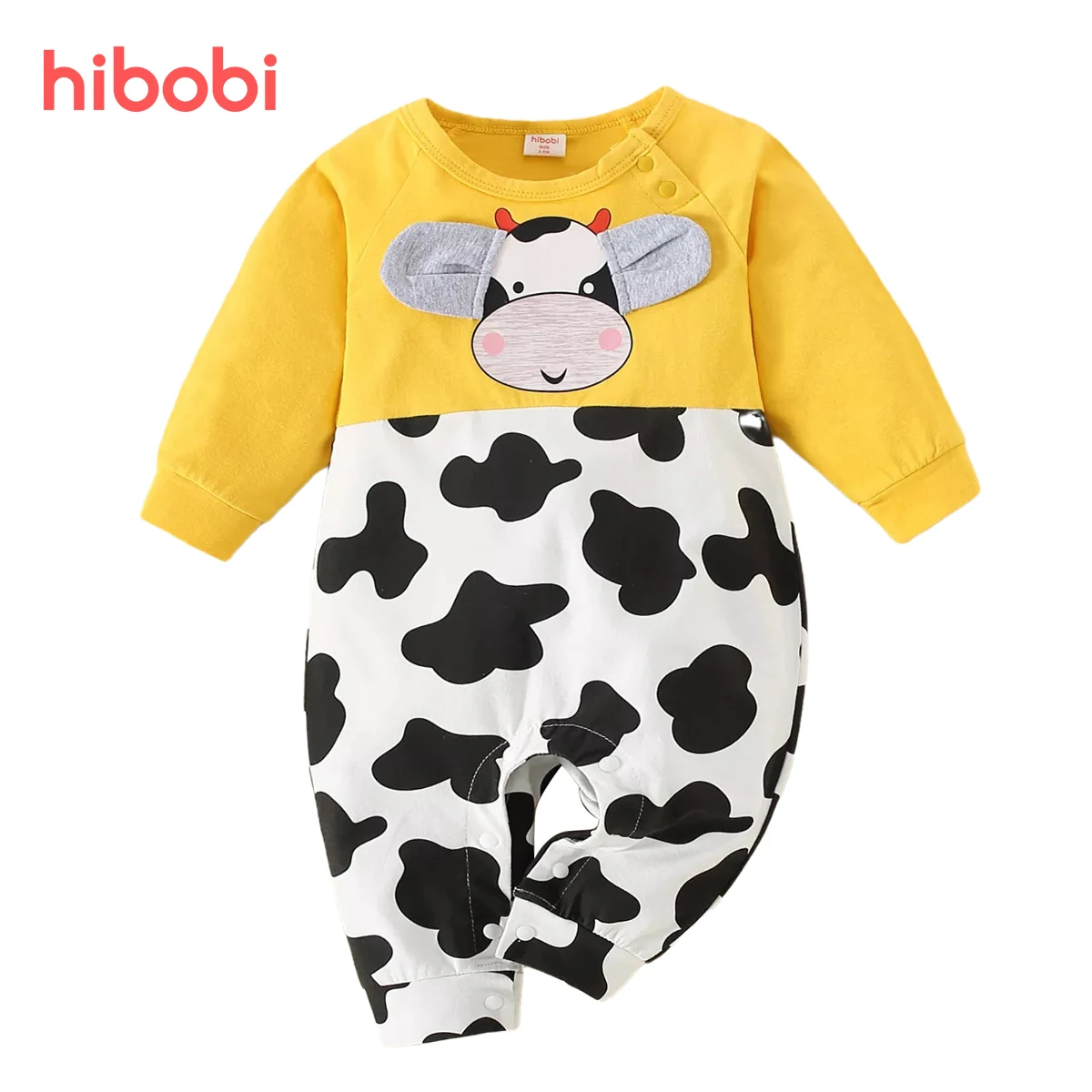 hibobi Baby Cow Print Patchwork Long Sleeves Jumpsuit Baby Clothes Boy Baby Girl Romper Children Clothes 0-18M Newborn Rompers
hibobi Baby Cow Print Patchwork Long Sleeves Jumpsuit Baby Clothes Boy Baby Girl Romper Children Clothes 0-18M Newborn Rompers