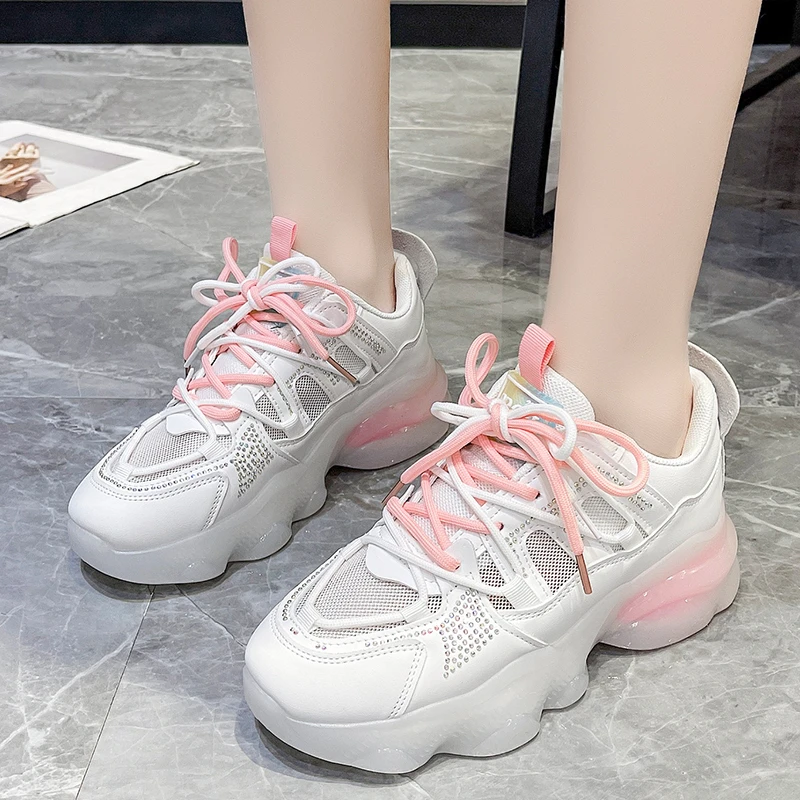 White Women Sneakers 2022 Chunky Shoes for Woman Vulcanize Shoe Lace-Up Casual Fashion Dad Platform Sneaker Zapatillas Mujer
White Women Sneakers 2022 Chunky Shoes for Woman Vulcanize Shoe Lace-Up Casual Fashion Dad Platform Sneaker Zapatillas Mujer