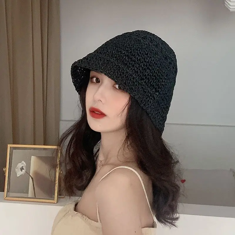 Fashion Simple Hollow Crochet Black Bucket Hat For Women 2023 Summer Sun Cap Young Girl Kpop Charm New Arrival Y2k Gift Girl
Fashion Simple Hollow Crochet Black Bucket Hat For Women 2023 Summer Sun Cap Young Girl Kpop Charm New Arrival Y2k Gift Girl