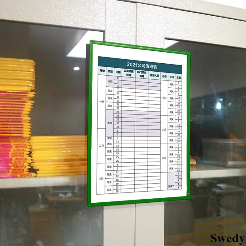 A4 210x297mm Magnetic Label Paper Sign Holders Plastic Sheet Protectors Ticket Holder PVC Photo Picture Poster Frame
A4 210x297mm Magnetic Label Paper Sign Holders Plastic Sheet Protectors Ticket Holder PVC Photo Picture Poster Frame