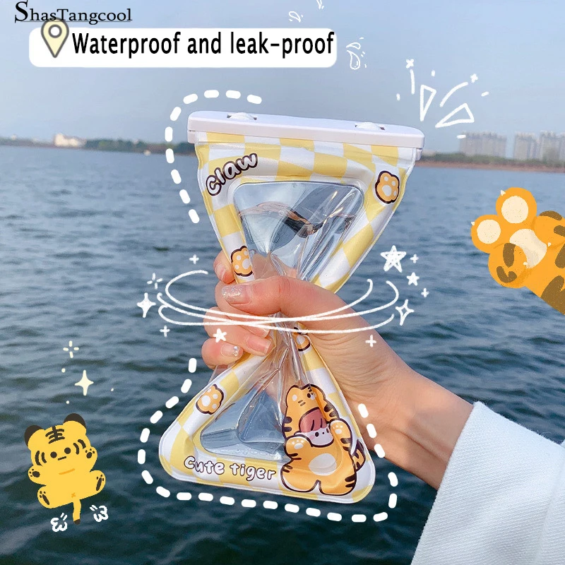 Simple And Cute Cartoon Mobile Phone Waterproof Bag Airbag Touch Screen Protective Cover Drifting Swimming Mobile Phone Bag
Simple And Cute Cartoon Mobile Phone Waterproof Bag Airbag Touch Screen Protective Cover Drifting Swimming Mobile Phone Bag