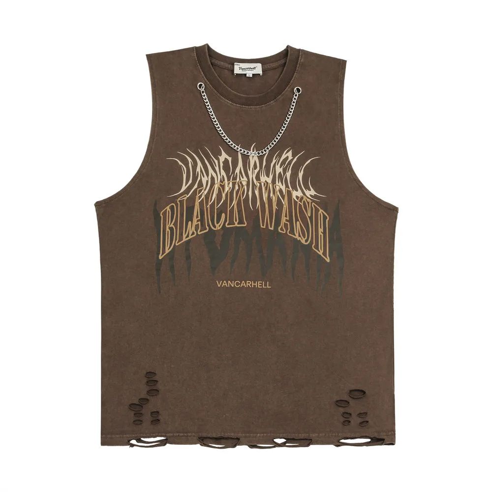 Gothic Text Necklace Tank Top Men Gym Clothing High Quality Sleeveless Top Men VANCARHELL
Gothic Text Necklace Tank Top Men Gym Clothing High Quality Sleeveless Top Men VANCARHELL
