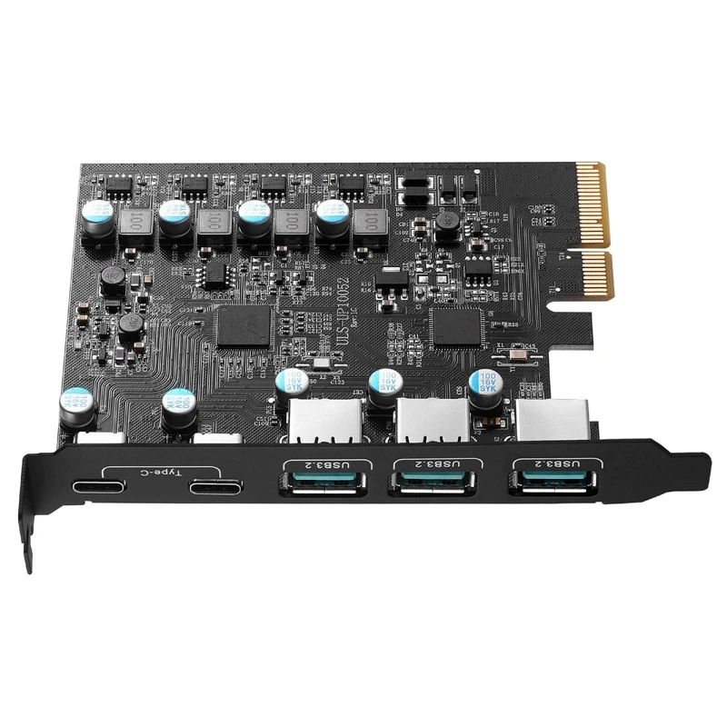 Плата Pcie-USB 3,2 с 5 портами и полосой пропускания 20 Гбит/с (3X USB-A -2X USB-C), конвертер PCIE, плата расширения для Windows 10/8
Плата Pcie-USB 3,2 с 5 портами и полосой пропускания 20 Гбит/с (3X USB-A -2X USB-C), конвертер PCIE, плата расширения для Windows 10/8