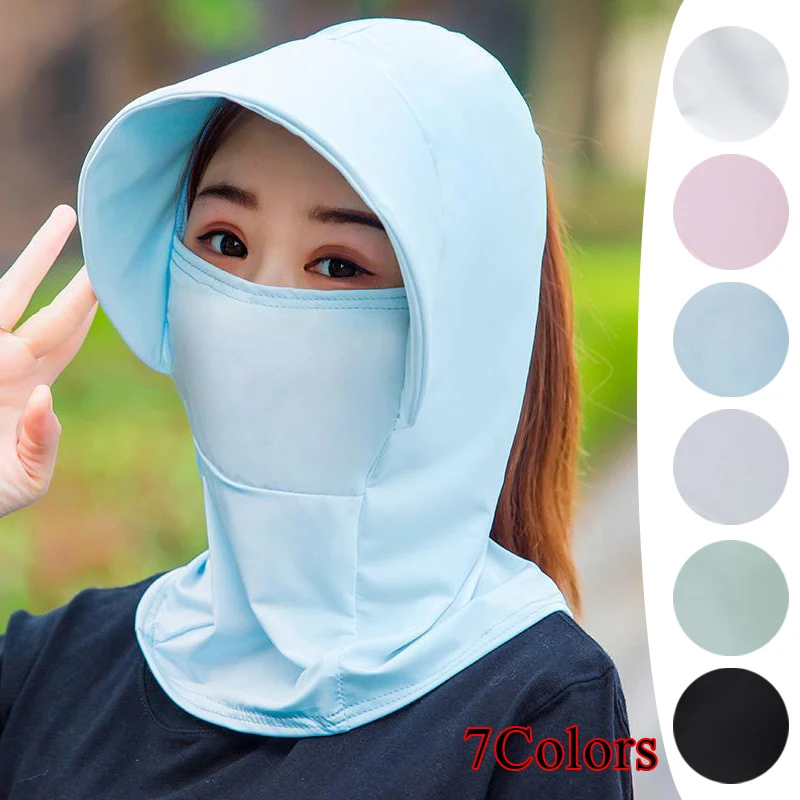 Female Ice Silk Sun Hat Outdoor Breathable Summer Sun Protective Wide Brim Neck Cover Hat Foldable Neck Hat For Women
Female Ice Silk Sun Hat Outdoor Breathable Summer Sun Protective Wide Brim Neck Cover Hat Foldable Neck Hat For Women