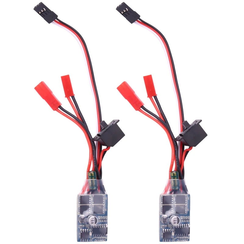 2X Rc ESC 10A Brushed Motor Speed Controller For Rc Car Boat W/O Brake Without Brake
2X Rc ESC 10A Brushed Motor Speed Controller For Rc Car Boat W/O Brake Without Brake