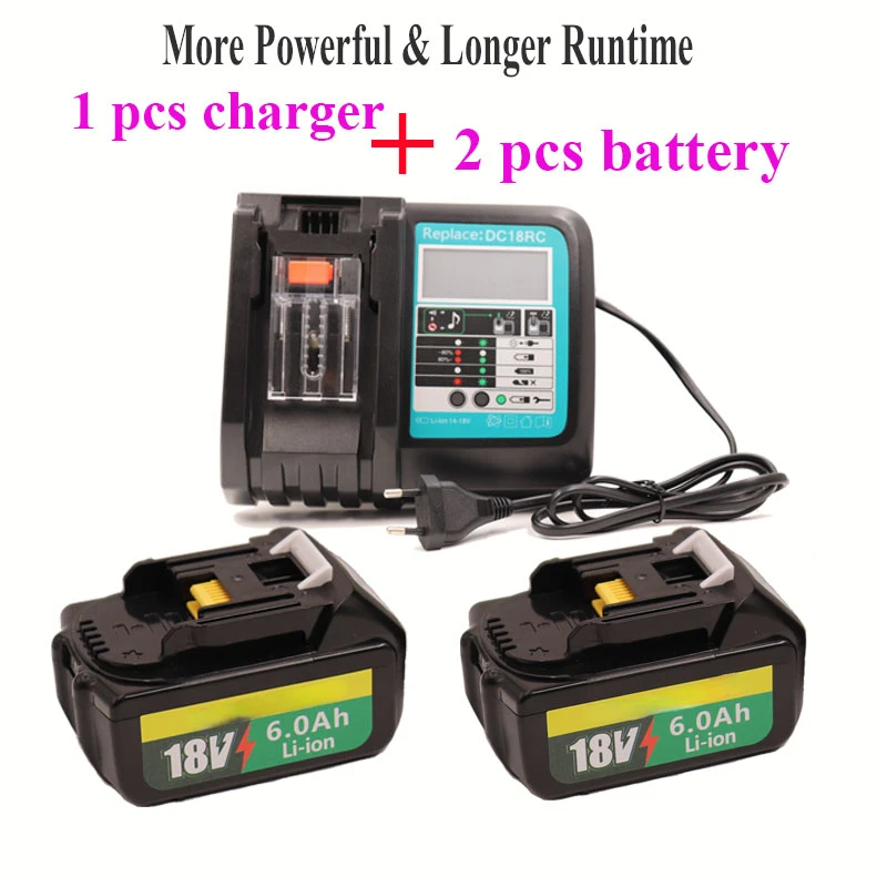 Makita 18V DC18RC 18650 Lithium Ion Rechargeable Battery 3Ah To 8Ah For BL1840 BL1850 BL1830 BL1860B Prismatic
Makita 18V DC18RC 18650 Lithium Ion Rechargeable Battery 3Ah To 8Ah For BL1840 BL1850 BL1830 BL1860B Prismatic