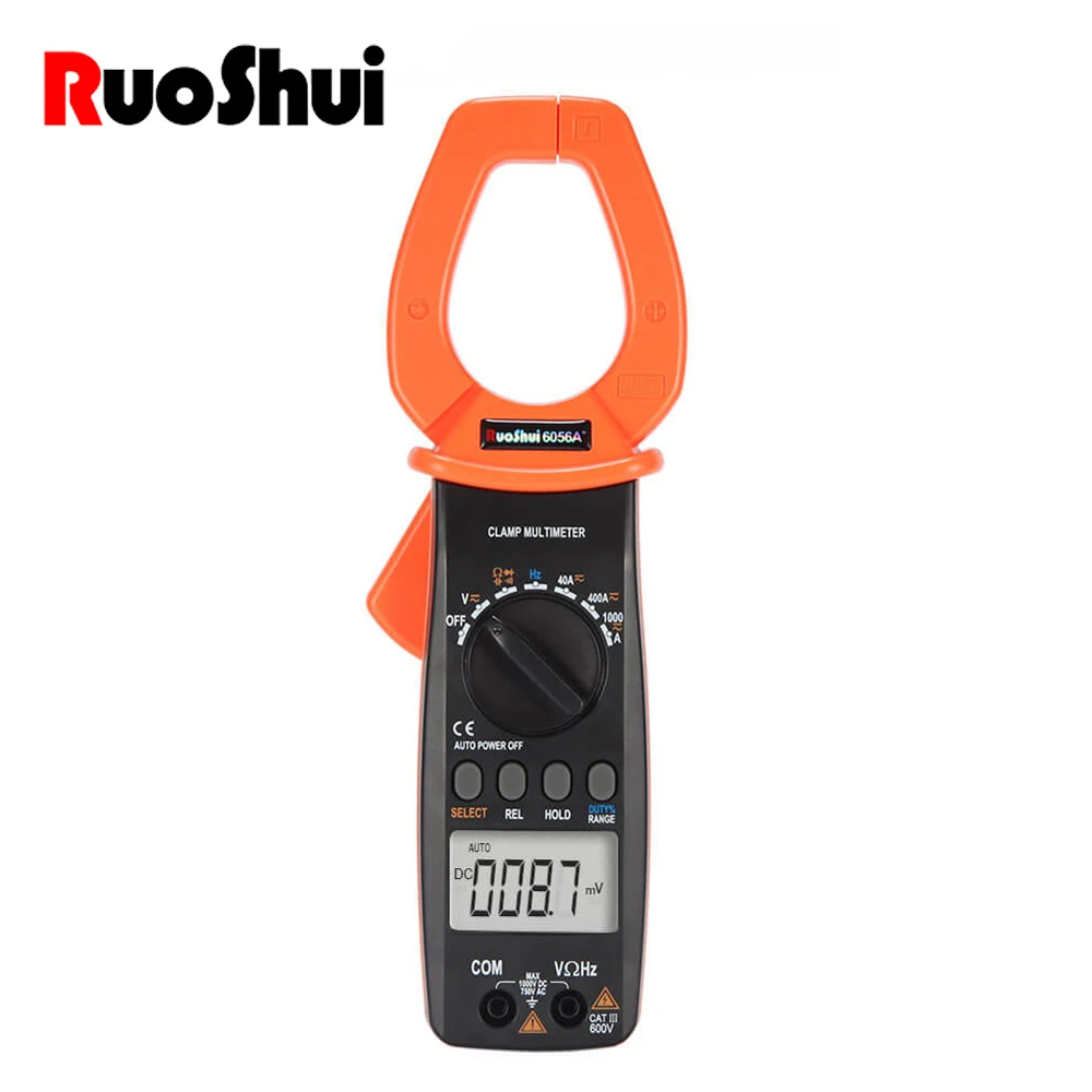 RuoShui Brand Digital Clamp Meter 1000A Counts Multimeter Voltage Tester Auto-ranging AC/DC Continuity Duty-Cycle
RuoShui Brand Digital Clamp Meter 1000A Counts Multimeter Voltage Tester Auto-ranging AC/DC Continuity Duty-Cycle