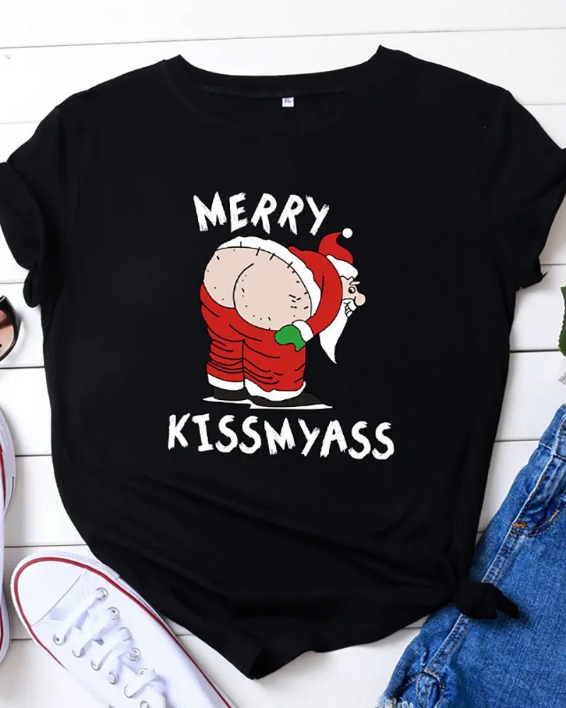 2023 Lady New Funny T-shirt Fashion Printed T-shirt Lady Harajuku Casual T-shirt 
2023 Lady New Funny T-shirt Fashion Printed T-shirt Lady Harajuku Casual T-shirt