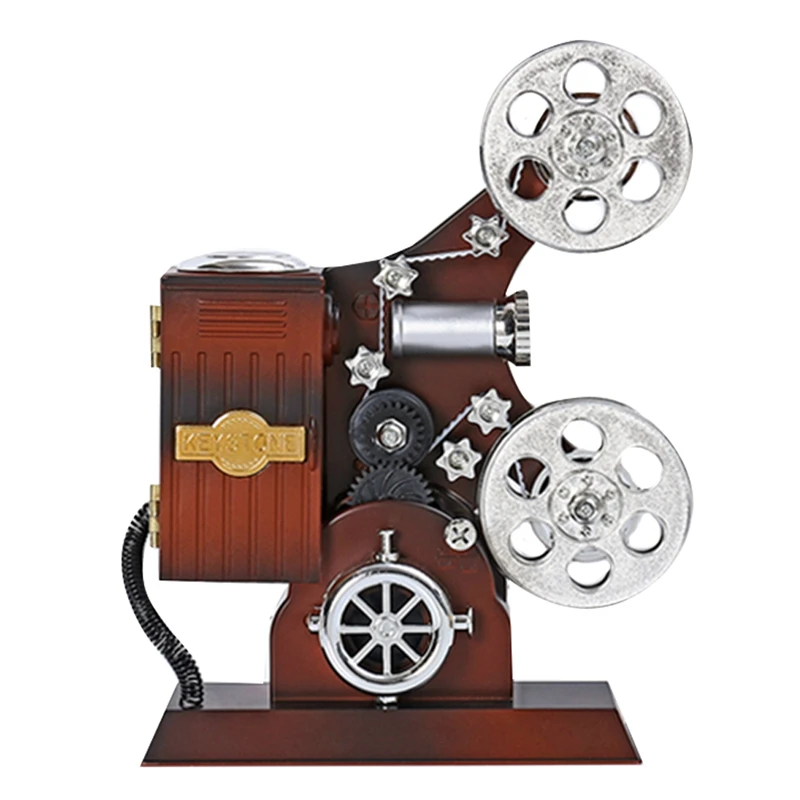 1PC Retro Old Movie Projector French Horn Music Box Music Box Model Home Decoration Living Room Artware Gift
1PC Retro Old Movie Projector French Horn Music Box Music Box Model Home Decoration Living Room Artware Gift